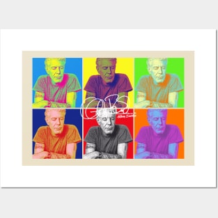 Anthony Bourdain Pop Art Posters and Art
